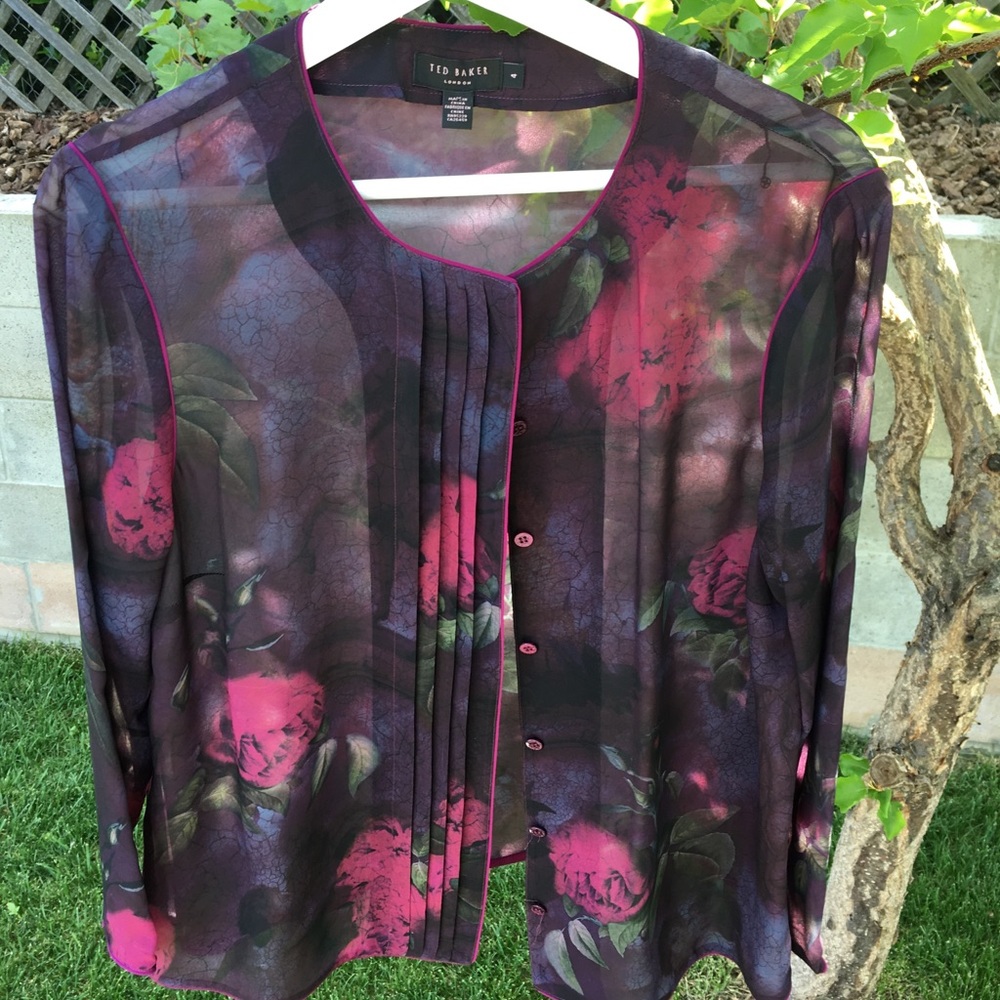 Ted Baker Silk Blouse Size 4